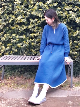 「レベッカブティック」｜kana¨̮*さん（レディース・161cm）の冬コーディネート