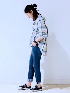 「AMERICAN HOLIC」｜kana¨̮*さん（レディース・161cm）の冬コーディネート