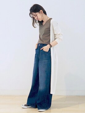 「AMERICAN HOLIC」｜kana¨̮*さん（レディース・161cm）の春コーディネート