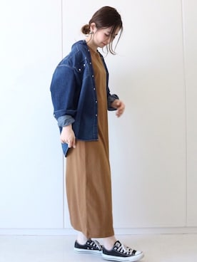 「AMERICAN HOLIC」｜kana¨̮*さん（レディース・161cm）の春コーディネート