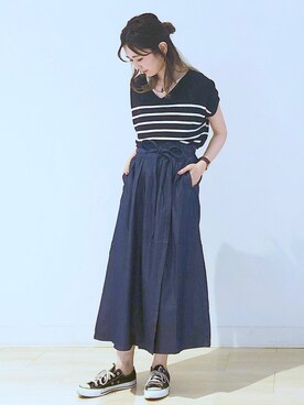 「AMERICAN HOLIC」｜kana¨̮*さん（レディース・161cm）の春コーディネート