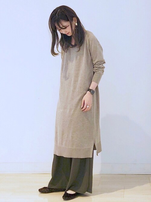 AMERICAN HOLICkana¨̮*さんのその他パンツ「前タックストレートカットワイドパンツ *(AMERICAN HOLIC|アメリカンホリック)」を使ったコーディネート