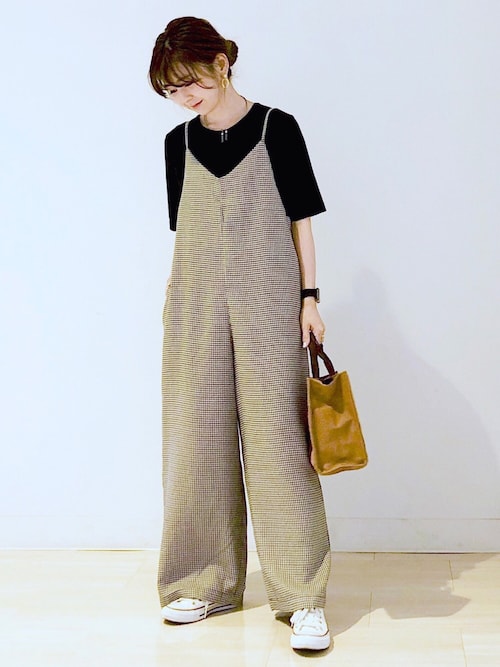 AMERICAN HOLICkana¨̮*さんのニット/セーター「5分袖強撚クルーネックニットプルオーバー*(AMERICAN HOLIC|アメリカンホリック)」を使ったコーディネート