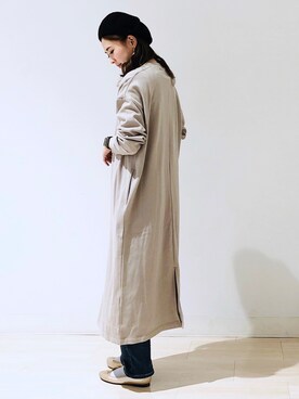 「スリット」｜「アイテム（バレエシューズ）」を使った、kana¨̮*さん（レディース・161cm）の秋コーディネート