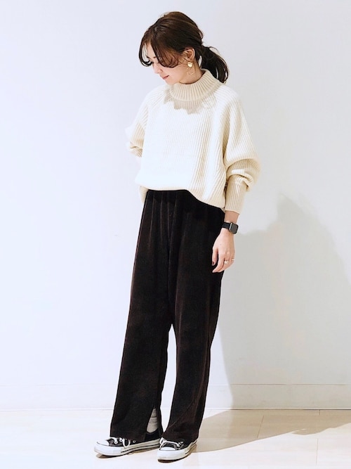 AMERICAN HOLICkana¨̮*さんのその他パンツ「コール天カットワイドパンツ *(AMERICAN HOLIC|アメリカンホリック)」を使ったコーディネート