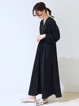 American Holic アメリカンホリック の ウエスト切り替えvネックマキシワンピース ワンピース Wear