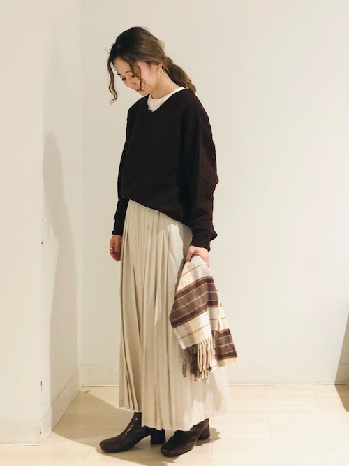 セール】サテンプリーツスカート ＊○（スカート）｜AMERICAN