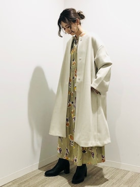 「AMERICAN HOLIC（アメリカンホリック）のアイテム（その他アウター）」を使った、kana¨̮*さん（レディース・161cm）の冬コーディネート