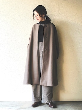 「AMERICAN HOLIC（アメリカンホリック）のアイテム（その他アウター）」を使った、kana¨̮*さん（レディース・161cm）の冬コーディネート