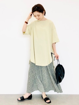「スカーチョ」｜「アイテム（その他）」を使った、kana¨̮*さん（レディース・161cm）の夏コーディネート