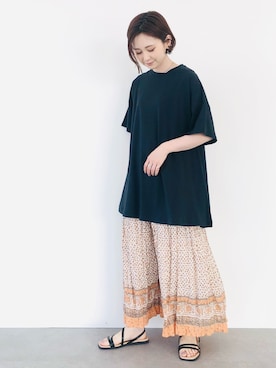「エスニック」｜「アイテム（その他）」を使った、kana¨̮*さん（レディース・161cm）の夏コーディネート