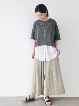 「ドッキング」｜「アイテム（その他）」を使った、kana¨̮*さん（レディース・161cm）の夏コーディネート