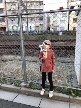 「CHUMS（チャムス）のアイテム（財布/小物）」を使った、makinko3739さん（キッズ・124cm）の秋コーディネート