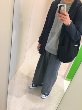 「EN ROUTE（アンルート）のアイテム（カーディガン/ボレロ）」を使った、carey_akrさん（メンズ・180cm）の春コーディネート