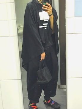 「confiture（コンフィチュール）のアイテム（バッグ、ブラック系）」を使った、carey_akrさん（メンズ・180cm）の春コーディネート