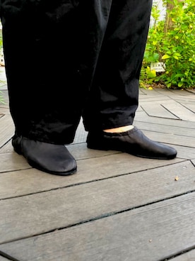 「TAKAHIROMIYASHITATheSoloIst.（タカヒロミヤシタザソロイスト）のアイテム（ドレスシューズ）」を使った、carey_akrさん（メンズ・180cm）の夏コーディネート