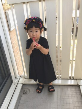 「手羽先フェス」｜momono13さん（キッズ・90cm）の春コーディネート