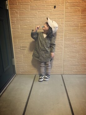 momono13さん（キッズ・90cm）の冬コーディネート