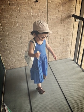 「omake（オマケ）のアイテム（トップス）」を使った、momono13さん（キッズ・90cm）の夏コーディネート