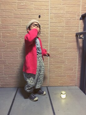 momono13さん（キッズ・90cm）の秋コーディネート