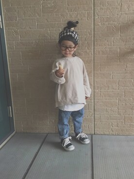 momono13さん（キッズ・90cm）の冬コーディネート