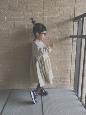 「ワッフル」｜momono13さん（キッズ・100cm）の春コーディネート