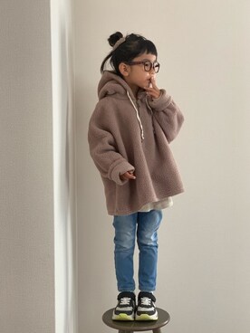 「もこもこ」｜momono13さん（キッズ・110cm）の冬コーディネート