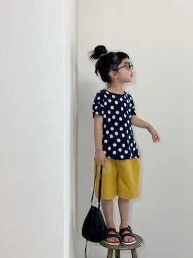 「ネイビー」｜momono13さん（キッズ・110cm）の春コーディネート
