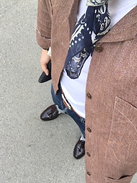 「Red Cloud MFG & Co（-）のアイテム（パンツ）」を使った、Thedreamerisakillerさん（メンズ・172cm）の春コーディネート
