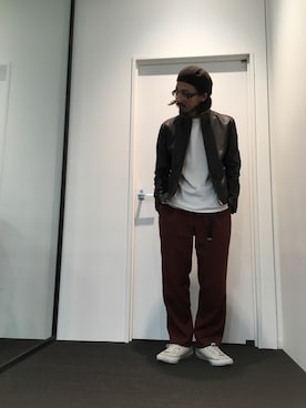 「UNITED TOKYO（ユナイテッドトウキョウ）のアイテム（ライダースジャケット）」を使った、unitedtokyo_310さん（メンズ・174cm）の夏コーディネート