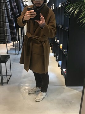 「タートル」｜「アイテム（スラックス）」を使った、unitedtokyo_310さん（メンズ・174cm）の秋コーディネート