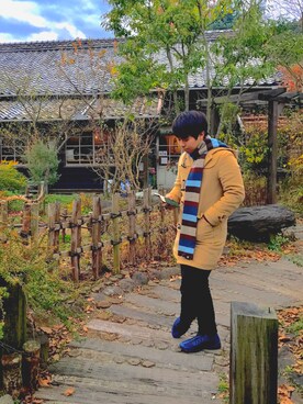 「AIR MAX」｜「アイテム（トレンチコート）」を使った、H.Yさん（メンズ・167cm）の冬コーディネート