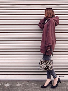 「SESTO（セスト）の7cmヒール美脚ポインテッドトゥパンプス（パンプス）」を使った、nanaさん（レディース・160cm）の秋コーディネート