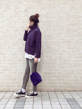 nanaさん（レディース・160cm）の冬コーディネート