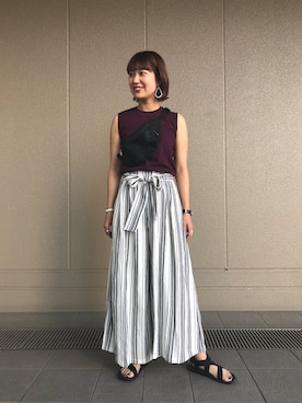 maya watanabeさん（レディース・160cm）の夏コーディネート