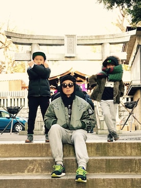 下野宏明さん（メンズ・181cm）の冬コーディネート