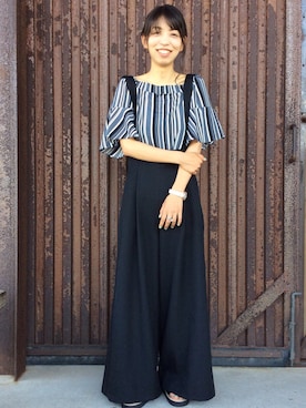 「MANEBU（マネブ）のアイテム」を使った、inadaさん（レディース・160cm）の夏コーディネート