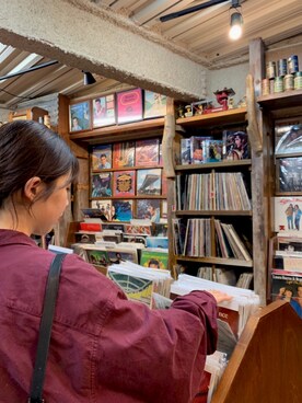 「古着のアイテム（シャツ/ブラウス、その他）」を使った、nattsuさん（レディース・160cm）の冬コーディネート