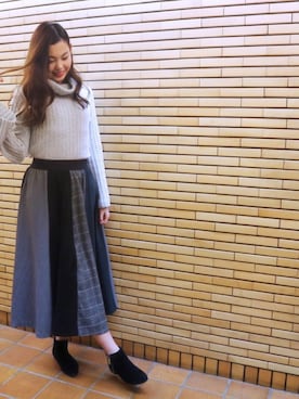 あやのさん（レディース・174cm）の冬コーディネート