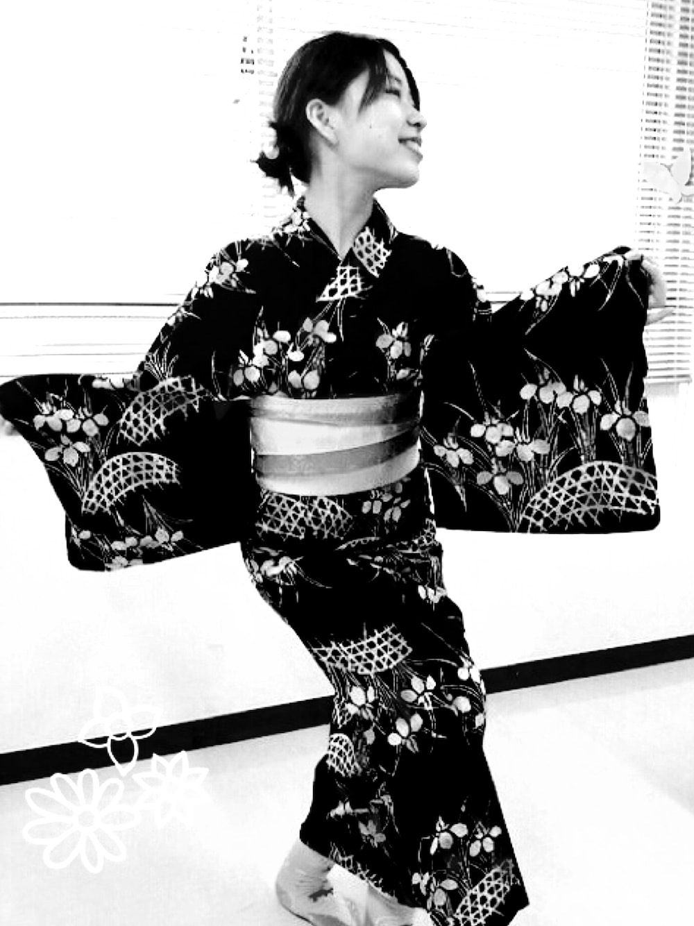 「浴衣、帯、ふふふん」｜「頂きもののアイテム（浴衣、ブルー系）」を使った、kaoriさん（レディース・158cm）の夏コーディネートの1枚目の写真