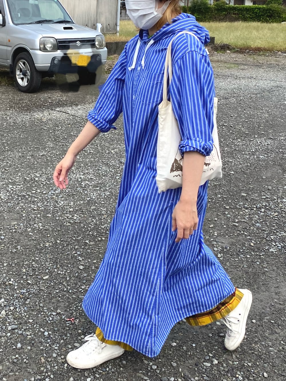 ✨完売人気色✨ベージュ！BEAMS BOY フードシャツワンピース　美品 BEAMS BOY（ビームスボーイ）の「BEAMS BOY / フード シャツ