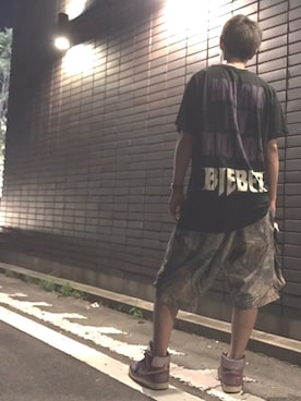「Yeezy（イージー）のアイテム（パンツ）」を使った、VECIさん（メンズ・174cm）の夏コーディネート