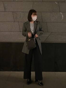 「MM6 Maison Margiela（ｴﾑｴﾑｼｯｸｽ ﾒｿﾞﾝ ﾏﾙｼﾞｪﾗ）のアイテム（ジャケット/アウター）」を使った、yukaさん（レディース・160cm）の秋コーディネート