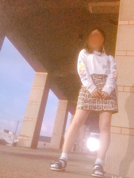 「x-girl_ootd」｜「アイテム（ハンチング/ベレー帽）」を使った、minatoさん（レディース・159cm）の秋コーディネート