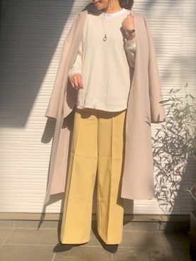 「coca（coca）（コカ）のアイテム（その他アウター）」を使った、𝑐ℎ𝑖𝑚𝑎𝑘𝑖.さん（レディース・162cm）の秋コーディネート