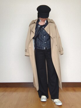 MOUSSY デニムジャケット トレンチコート MOUSSYのデニムジャケットを使った「トレンチコート」の人気