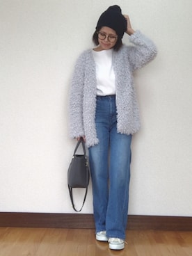  H A L .さん（レディース・159cm）の冬コーディネート