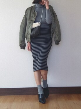 H A L .さん(レディース・159cm)の冬コーディネート