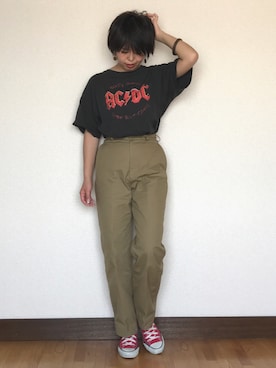 「THE SHINZONE（ザ　シンゾーン）のハイウエストチノパンツ（チノパンツ）」を使った、 H A L .さん（レディース・159cm）の春コーディネート