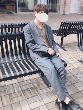 「平成最後のWEARISTAセンバツ」｜「アイテム（スラックス）」を使った、はやとさん（メンズ・170cm）の春コーディネート